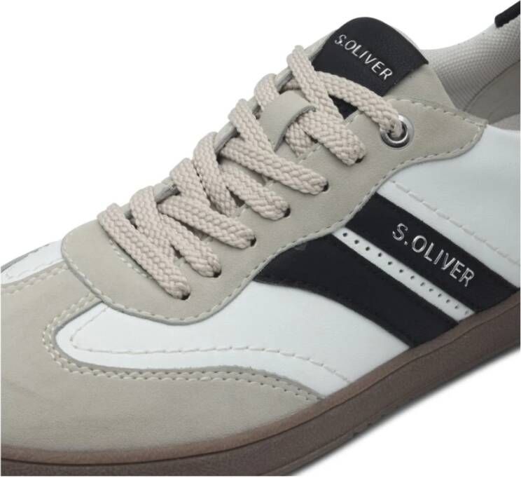 s.Oliver Witte Vetersneakers voor Vrouwen