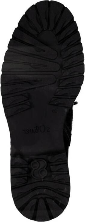 s.Oliver Zwarte Casual Gesloten Booties