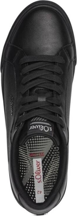 s.Oliver Zwarte Sneakers voor Mannen Black Heren