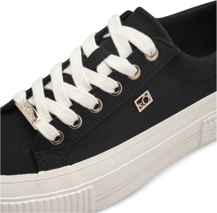 s.Oliver Zwarte Vetersneakers voor Vrouwen