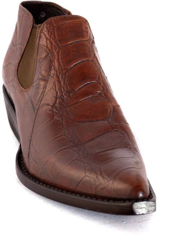 Sonora Bruine Krokodil Slip-On Laarzen