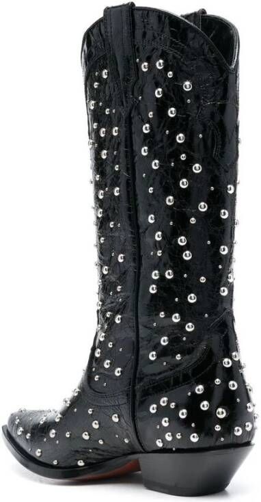 Sonora Studded Western-Style Laarzen Black Dames