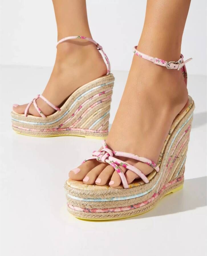 Sophia Webster Bloemige espadrilles met sleehak