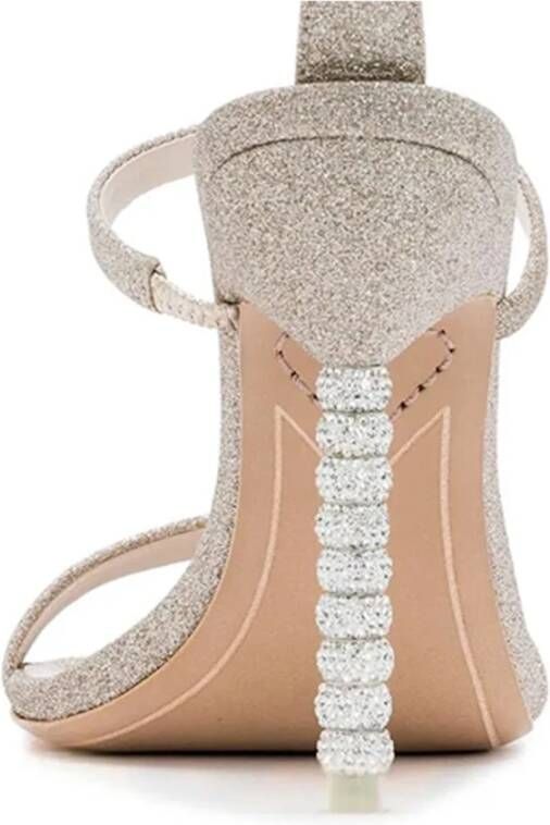 Sophia Webster Champagne Glitter Sandalen Beige Dames
