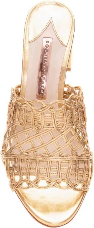 Sophia Webster Gouden Muiltjes met Stijl Fhs21017 Yellow Dames