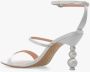 Sophia Webster Ivoor Satijnen Sandalen met Parelhakken White Dames - Thumbnail 5