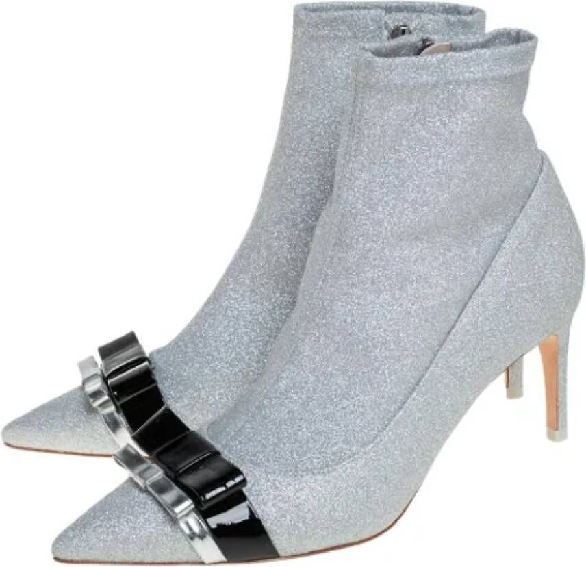 Sophia Webster Pre-owned Fabric boots Gray Dames