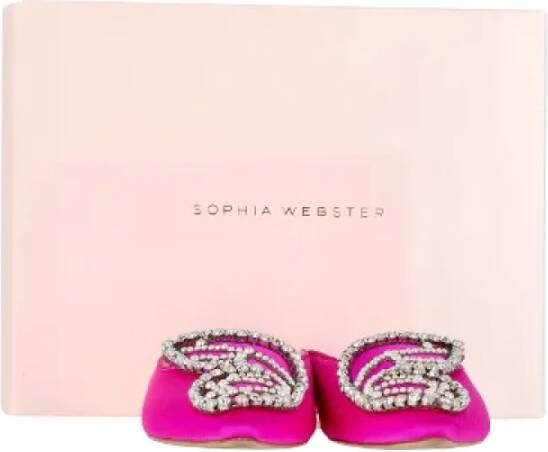 Sophia Webster Pre-owned Fabric flats Purple Dames