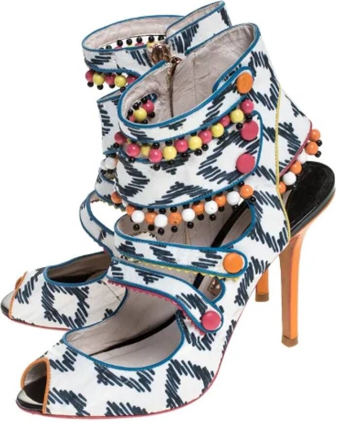 Sophia Webster Pre-owned Fabric sandals Multicolor Dames