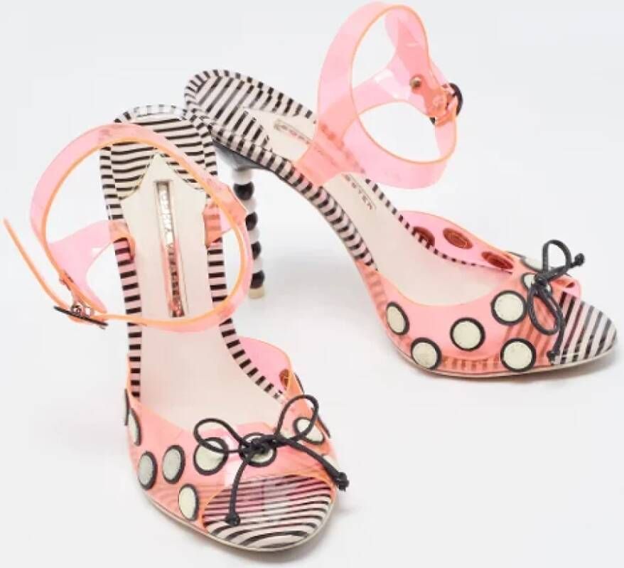 Sophia Webster Pre-owned Fabric sandals Orange Dames