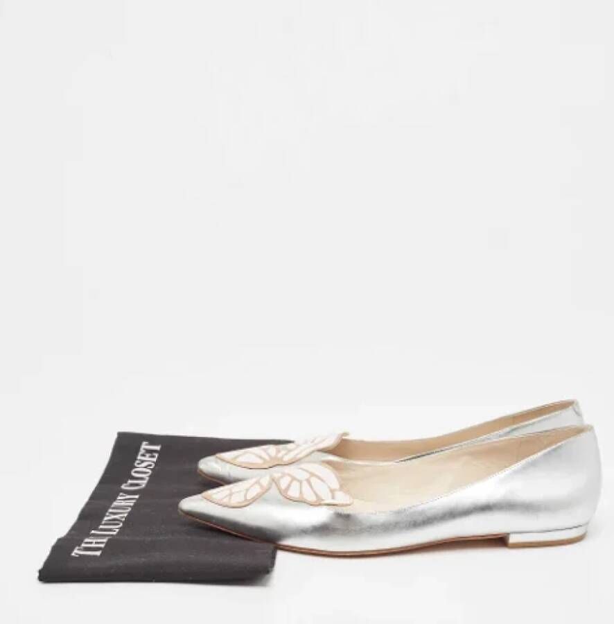 Sophia Webster Pre-owned Leather flats Gray Dames