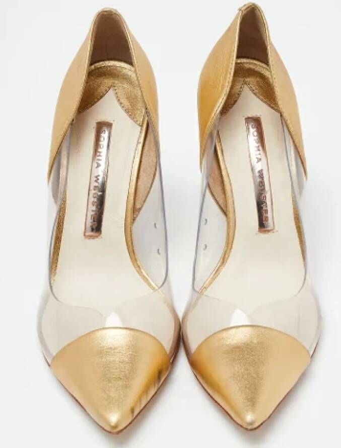 Sophia Webster Pre-owned Leather heels Yellow Dames