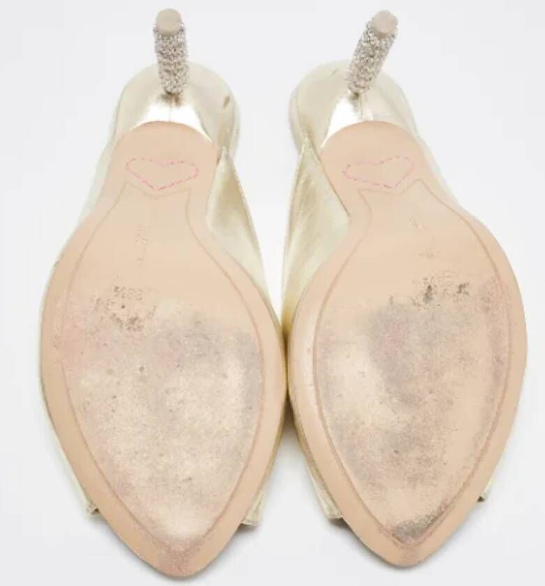 Sophia Webster Pre-owned Leather mules Gray Dames