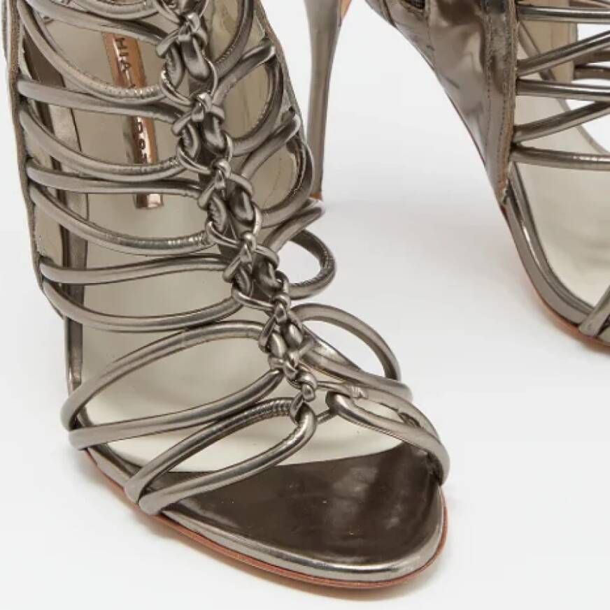 Sophia Webster Pre-owned Leather sandals Gray Dames