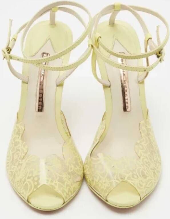 Sophia Webster Pre-owned Leather sandals Yellow Dames