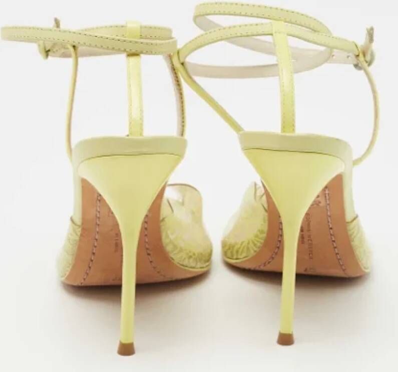 Sophia Webster Pre-owned Leather sandals Yellow Dames