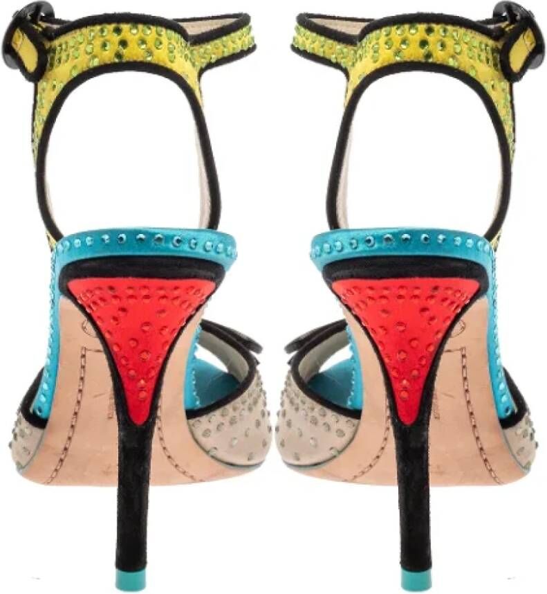 Sophia Webster Pre-owned Satin sandals Multicolor Dames