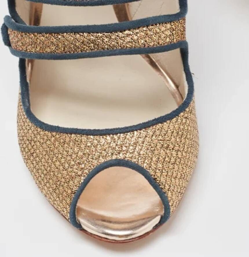 Sophia Webster Pre-owned Suede sandals Yellow Dames