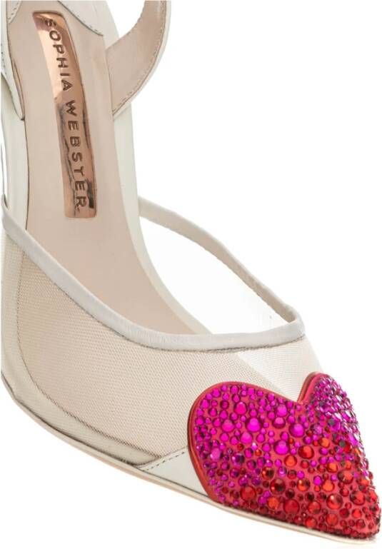 Sophia Webster Witte Rode Pumps