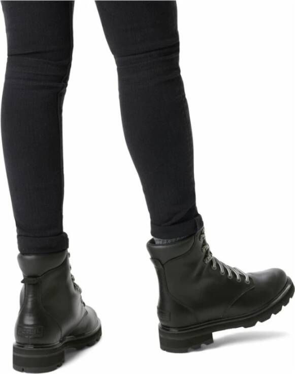 Sorel Zwarte Kant Enkellaarsjes voor Vrouwen Black Dames