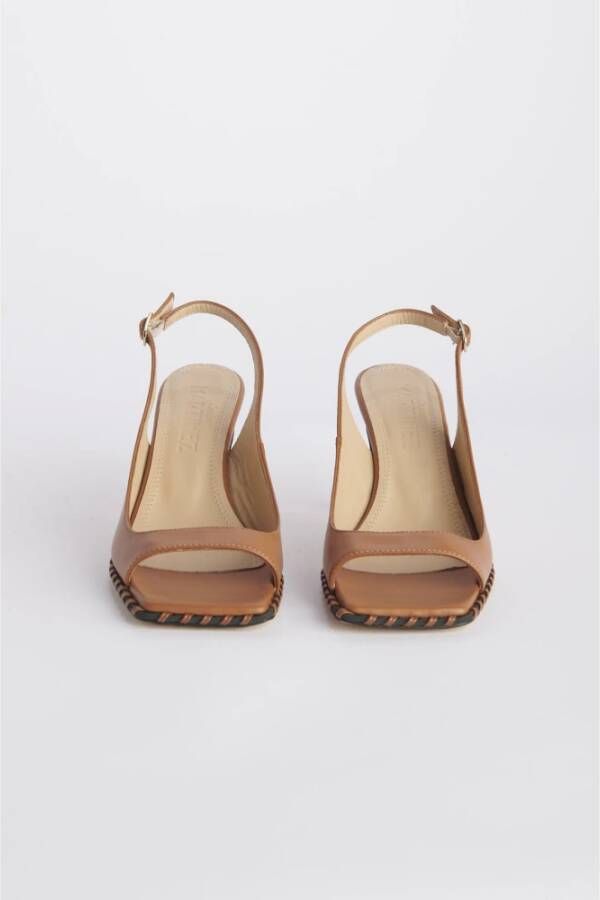 Souliers Martinez High Heel Sandals Bruin Dames