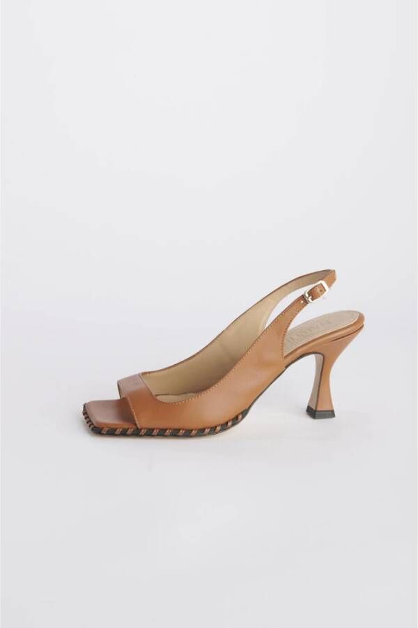 Souliers Martinez High Heel Sandals Bruin Dames