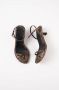Souliers Martinez Python Leren Sandalen Brown Dames - Thumbnail 2