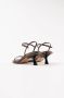 Souliers Martinez Python Leren Sandalen Brown Dames - Thumbnail 4