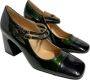 Status Groene en zwarte lakleren pumps Green Dames - Thumbnail 3