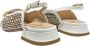 Status Leren en raffia ballerina schoenen Brown Dames - Thumbnail 4