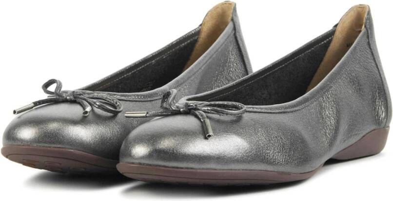 Stefano Lauran Ballerina's Lood Stijlvol en Comfortabel Gray Dames