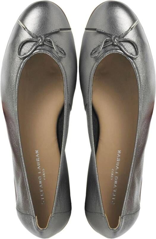 Stefano Lauran Ballerina's Lood Stijlvol en Comfortabel Gray Dames