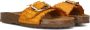 STEFANO LAURAN Slippers Dames Bio Gevlochten 1 Band Slipper Met Gesp Maat: 41 Materiaal: Leer Kleur: Oranje - Thumbnail 2