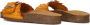 STEFANO LAURAN Slippers Dames Bio Gevlochten 1 Band Slipper Met Gesp Maat: 41 Materiaal: Leer Kleur: Oranje - Thumbnail 3