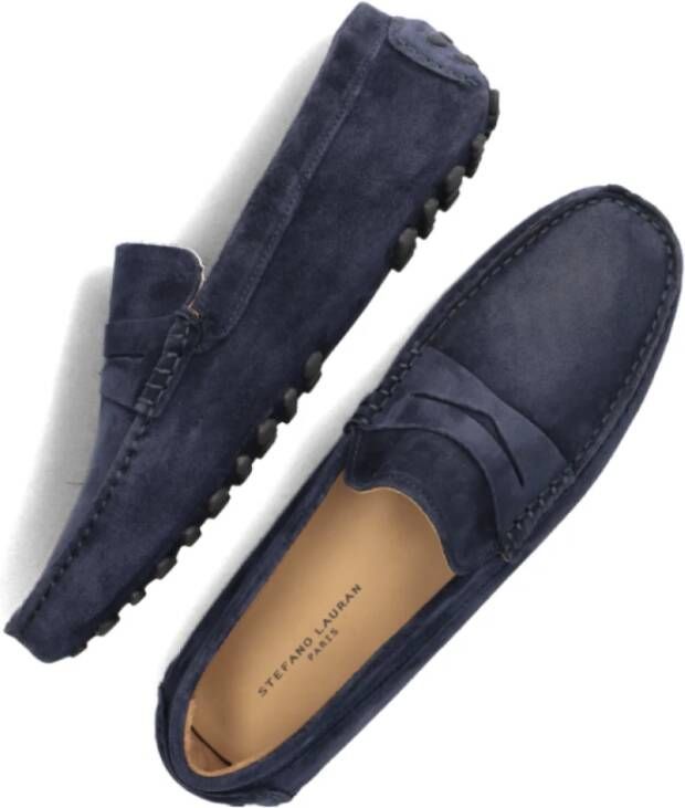 Stefano Lauran Blauwe Instapschoenen