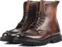 Stefano Lauran Veterboots Heren Boots Laarzen Herenschoenen Leer S3205 Bruin - Thumbnail 2