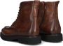 Stefano Lauran Veterboots Heren Boots Laarzen Herenschoenen Leer S3205 Bruin - Thumbnail 2
