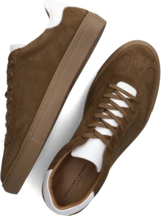 Stefano Lauran Bruine Sneakers Brown Heren