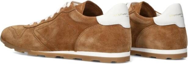 Stefano Lauran Camel Suede Lage Sneakers