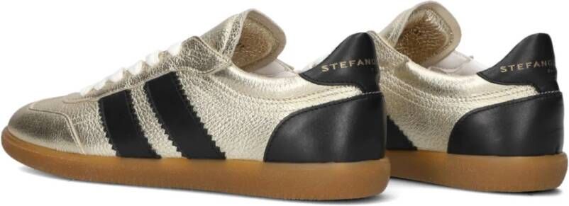 Stefano Lauran Goud Suède Dames Sneakers