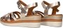 STEFANO LAURAN Sandalen Dames Met Knoop Sandaal Maat: 38 Materiaal: Leer Kleur: Goud - Thumbnail 3