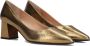 Stefano Lauran Dames Pumps Damesschoenen Leer Blokhak hoogte S3076 Goud - Thumbnail 3