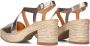 Stefano Lauran Gouden Leren Sandalen met Thong Stijl Yellow Dames - Thumbnail 3