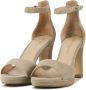 Stefano Lauran Pumps Stiletto Dames Damesschoenen Suède Blokhak hoogte S3126 Beige - Thumbnail 2