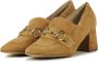 Stefano Lauran Instappers Dames Instapschoenen Damesschoenen Suède 5265107 Beige - Thumbnail 2