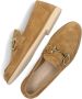 Stefano Lauran Instappers Dames Instapschoenen Damesschoenen Suède S3234 Cognac - Thumbnail 5