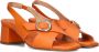 STEFANO LAURAN Sandalen Dames 728-03p Maat: 36 Materiaal: Leer Kleur: Oranje - Thumbnail 2
