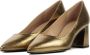 Stefano Lauran Dames Pumps Damesschoenen Leer Blokhak hoogte S3076 Goud - Thumbnail 5