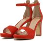 Stefano Lauran Pumps Stiletto Dames Damesschoenen Suède Blokhak hoogte S3126 Oranje - Thumbnail 3