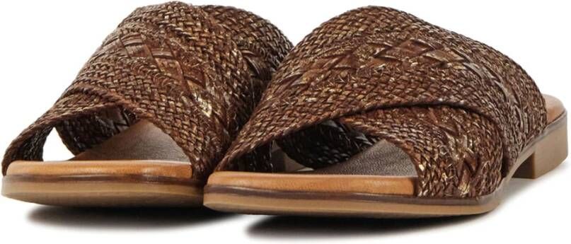 Stefano Lauran Slippers Bruin Dames